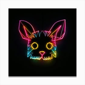 Neon Cat 11 Toile