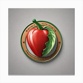 Red Pepper Logo 2 Canvas Print