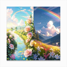 Rainbow In The Sky Canvas Print