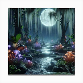 Mushroom Forest 6 Canvas Print