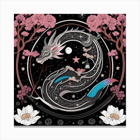 Chinese zodiac dragon Canvas Print