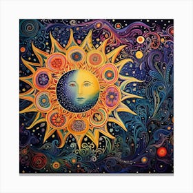 Sun And The Moon 1 Canvas Print