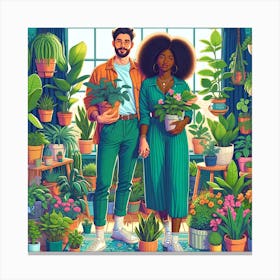 plant parents Canvas Print