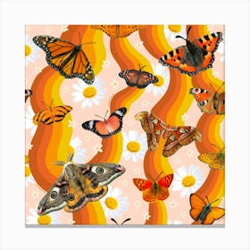 Butterfly Collage Print Canvas Print
