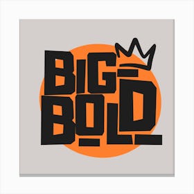 Big Bold Canvas Print