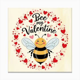 Leonardo Phoenix 09 A Whimsical Illustration Of A Smiling Bee 0 Canvas Print