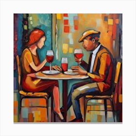 Romantic Dinner Canvas Print