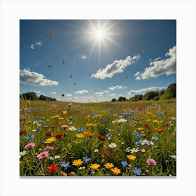 Wildflower Meadow 1 Canvas Print