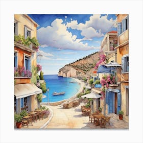 Crete Street Canvas Print