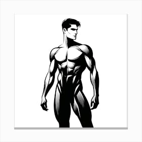 Muscular Man 4 Canvas Print