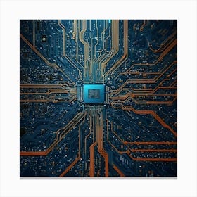 Computer Circuit Board 5 Canvas Print