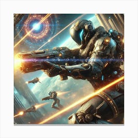 Starlight Guardian Gravity Field Projectors Canvas Print