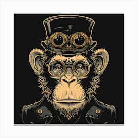 Steampunk Monkey 22 Canvas Print