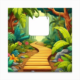 Jungle Pathway Canvas Print