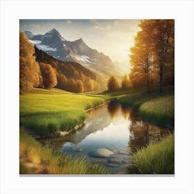 Swiss Alps 1 Canvas Print