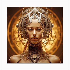 golden AI Canvas Print