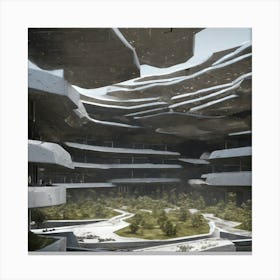 Futuristic City 36 Canvas Print