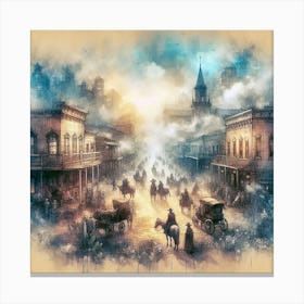 Old West Town Canvas Print