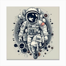 Astronaut In Space 1 Toile