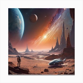 Alien Mars Canvas Print
