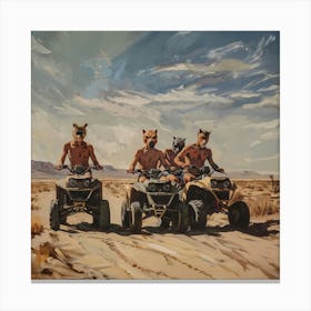 Four Wheelers Of The Apocalypse 1 Fy S Canvas Print