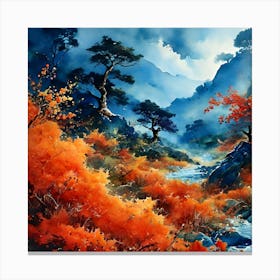 Azure Forest Canvas Print