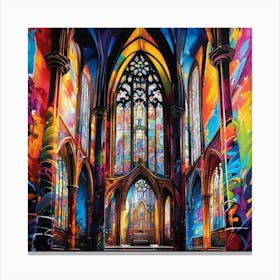 Stained Glass Window 4 Canvas Print
