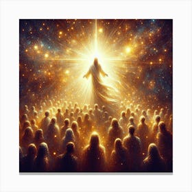 Jesus In The Crowd Canvas Print