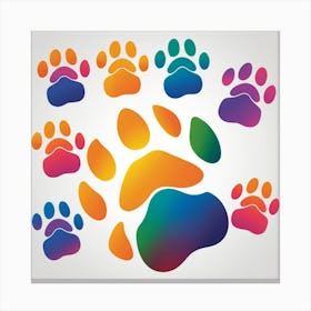 Paw Prints Canvas Print