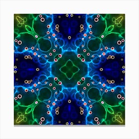 Abstract Pattern A Star In The Aurora Borealis Canvas Print