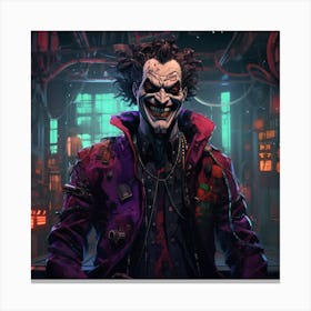 Cyberpunk Joker Canvas Print