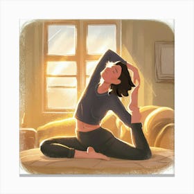 Yoga Pose 2 Canvas Print