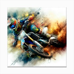 Motocross Rider 3 Canvas Print