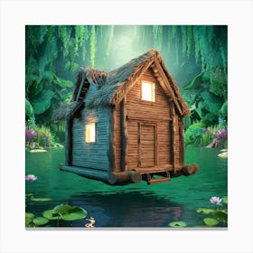 House On A Lake 7 Canvas Print