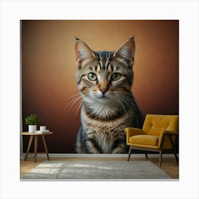 Cat Portrait Canvas Print