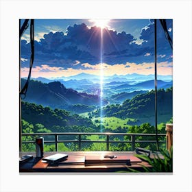 View From The Window Canvas Print