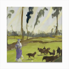 Herding Dogs Canvas Print