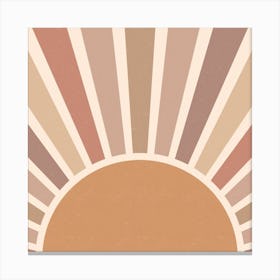 Abstract Sun Rays Canvas Print