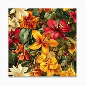 Hibiscus Art 8 Canvas Print