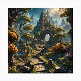 Fantasy Landscape Painting 22 Canvas Print