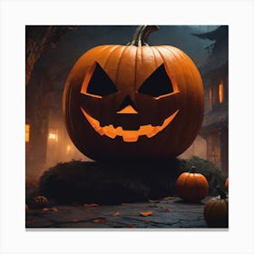 Halloween Pumpkin Canvas Print