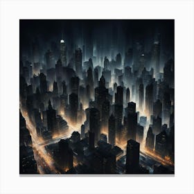 Futuristic Cityscape 9 Canvas Print