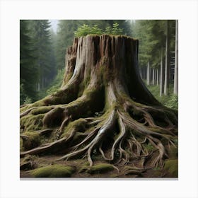 Roots of the Forest Canvas Print