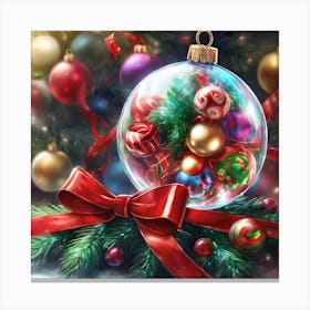 Christmas Ornaments Canvas Print