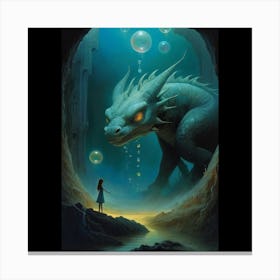 Dragon Girl Cycle Final Canvas Print