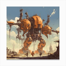 Big Robot Canvas Print