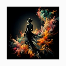 Woman In A Dress Canvas Print