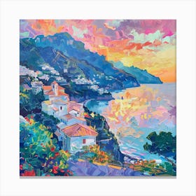 Amalfi Coast Sunset Canvas Print