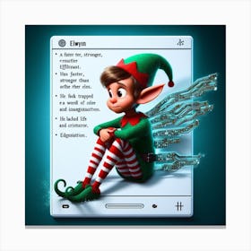 Elf On The Shelf Canvas Print