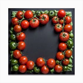 Frame Of Tomatoes 3 Canvas Print